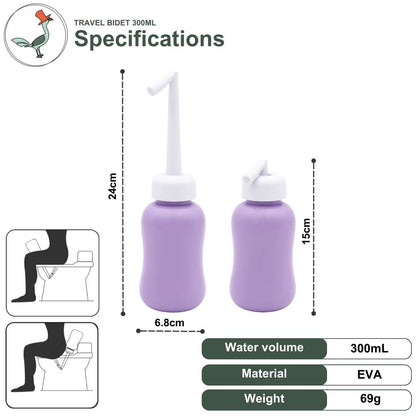 specifications of the travel bidet