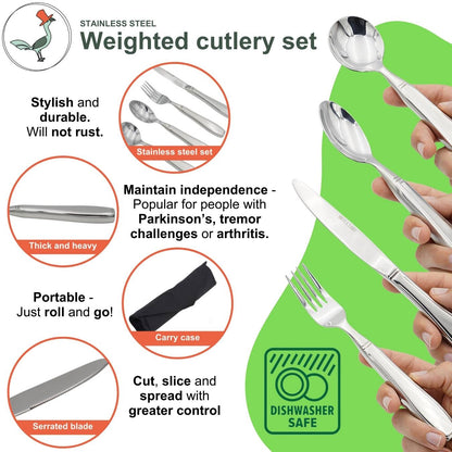 weighted cutlery set details